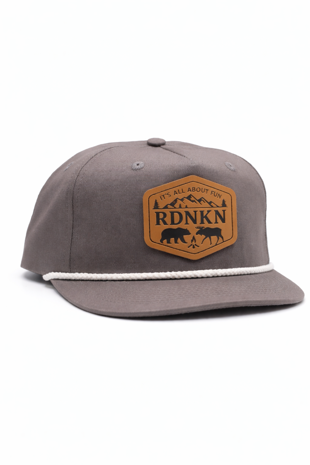 RDNKN Grey Flat Brim Snapback