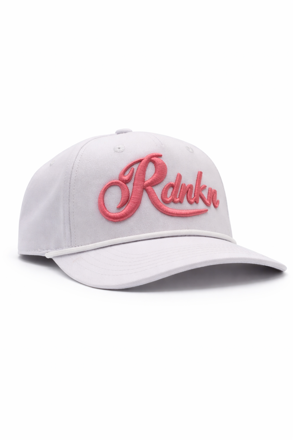 Pink and White Rope Hat