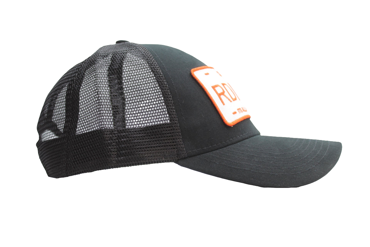 RDNKN Mesh Snapback (black and orange )