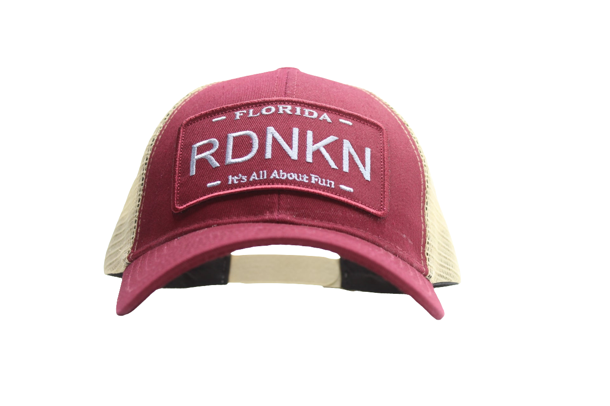 A Florida Mens and Wonens Gold and Garnet color RDNKN Ball Cap