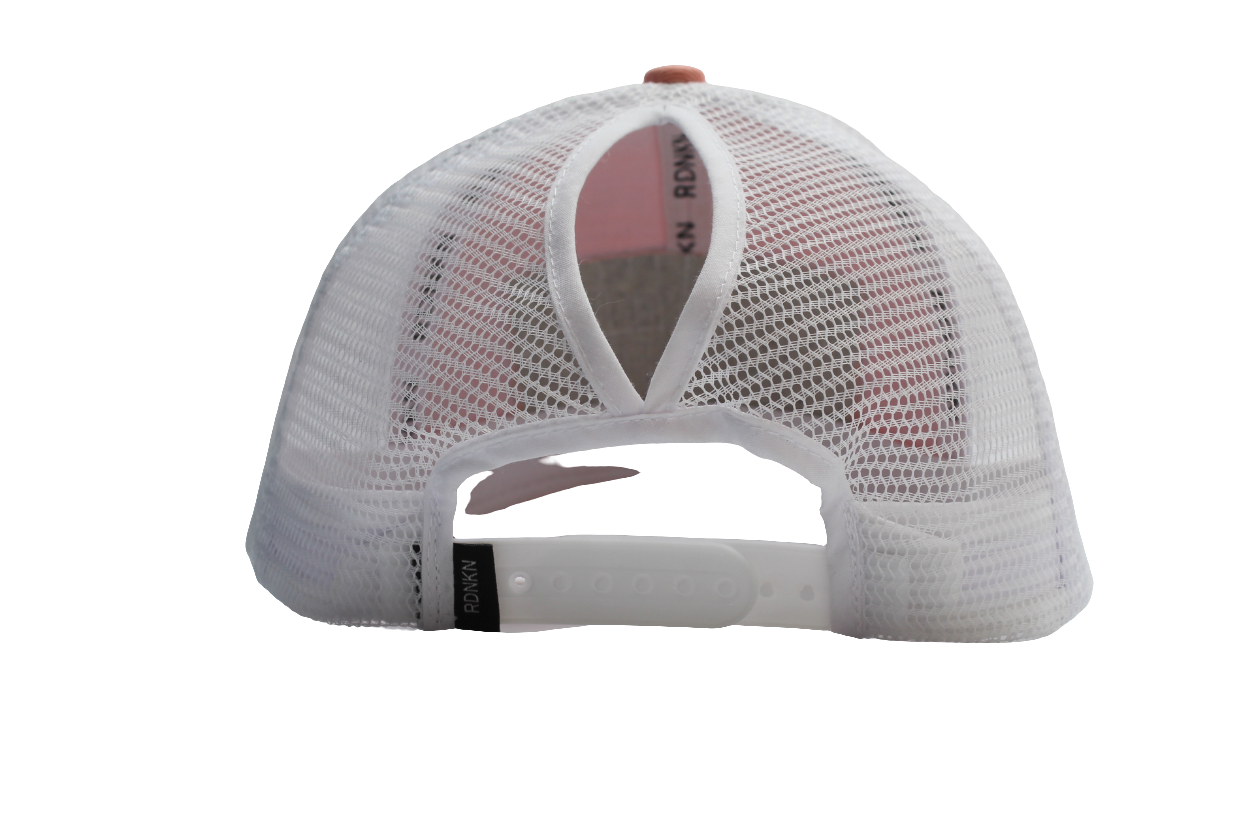 A RDNKN High Ponytail Mesh Snapback Hat (Peach ))