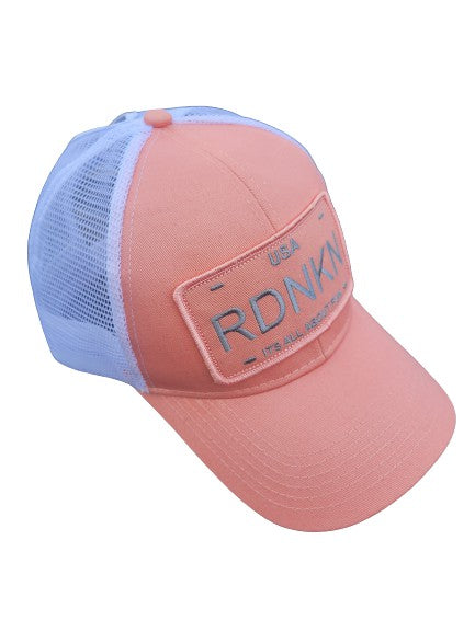 A RDNKN High Ponytail Mesh Snapback Hat (Peach )) – rdnkn