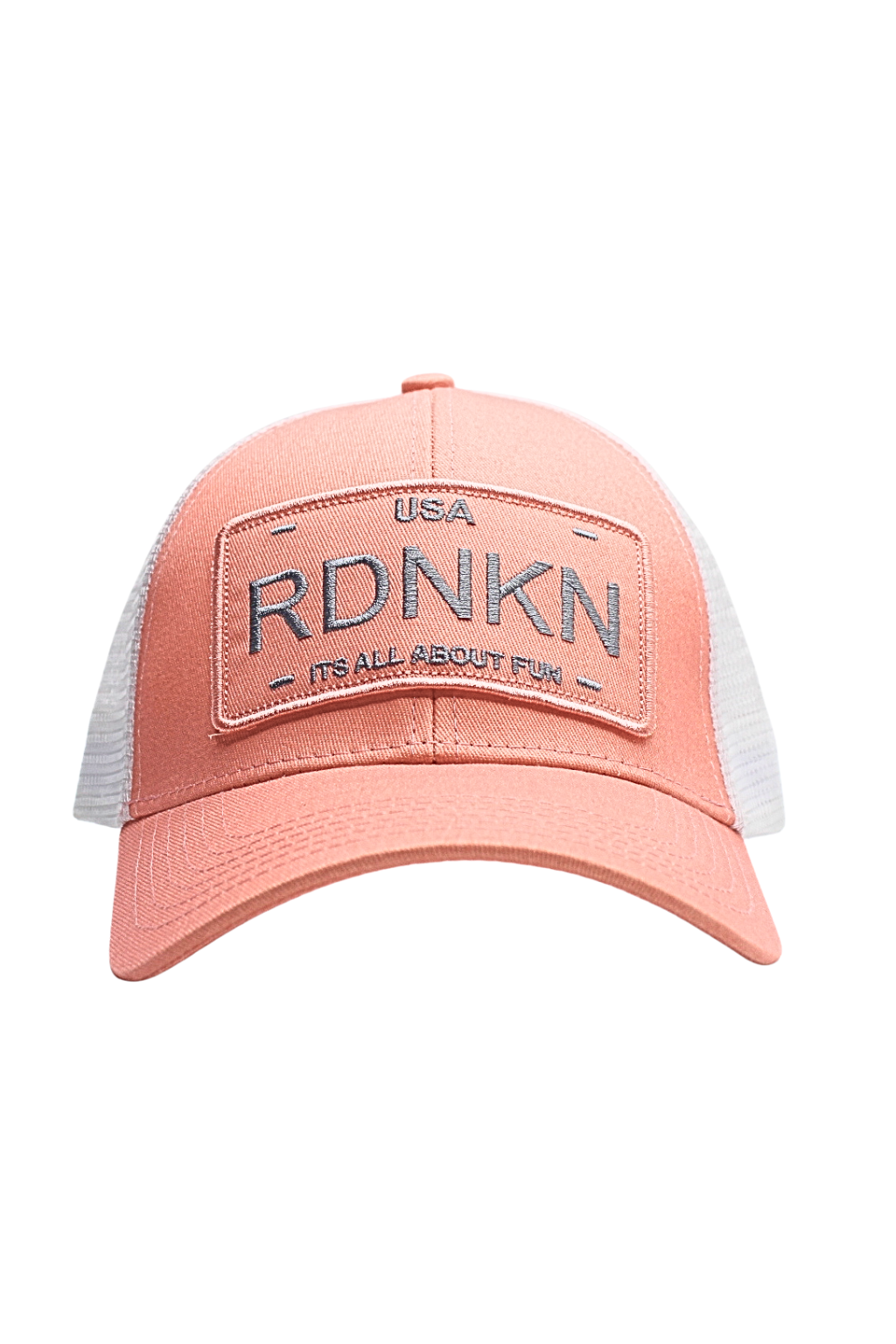 RDNKN High Ponytail Mesh Snapback Hat  (Peach ))