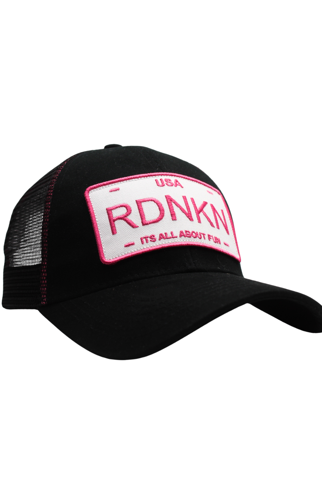Womens Pink Mesh Ballcap (With high pony tail hole)