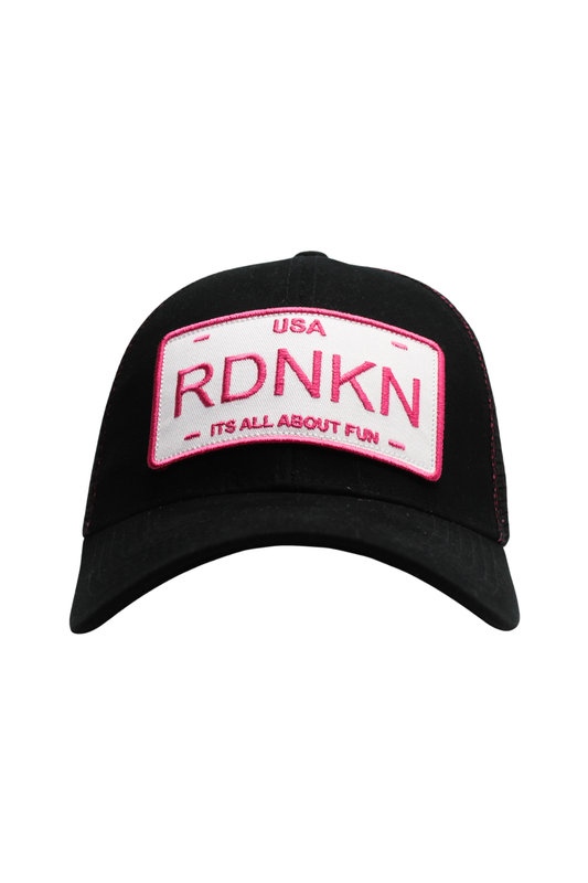 Womens Pink Mesh Ballcap (With high pony tail hole)