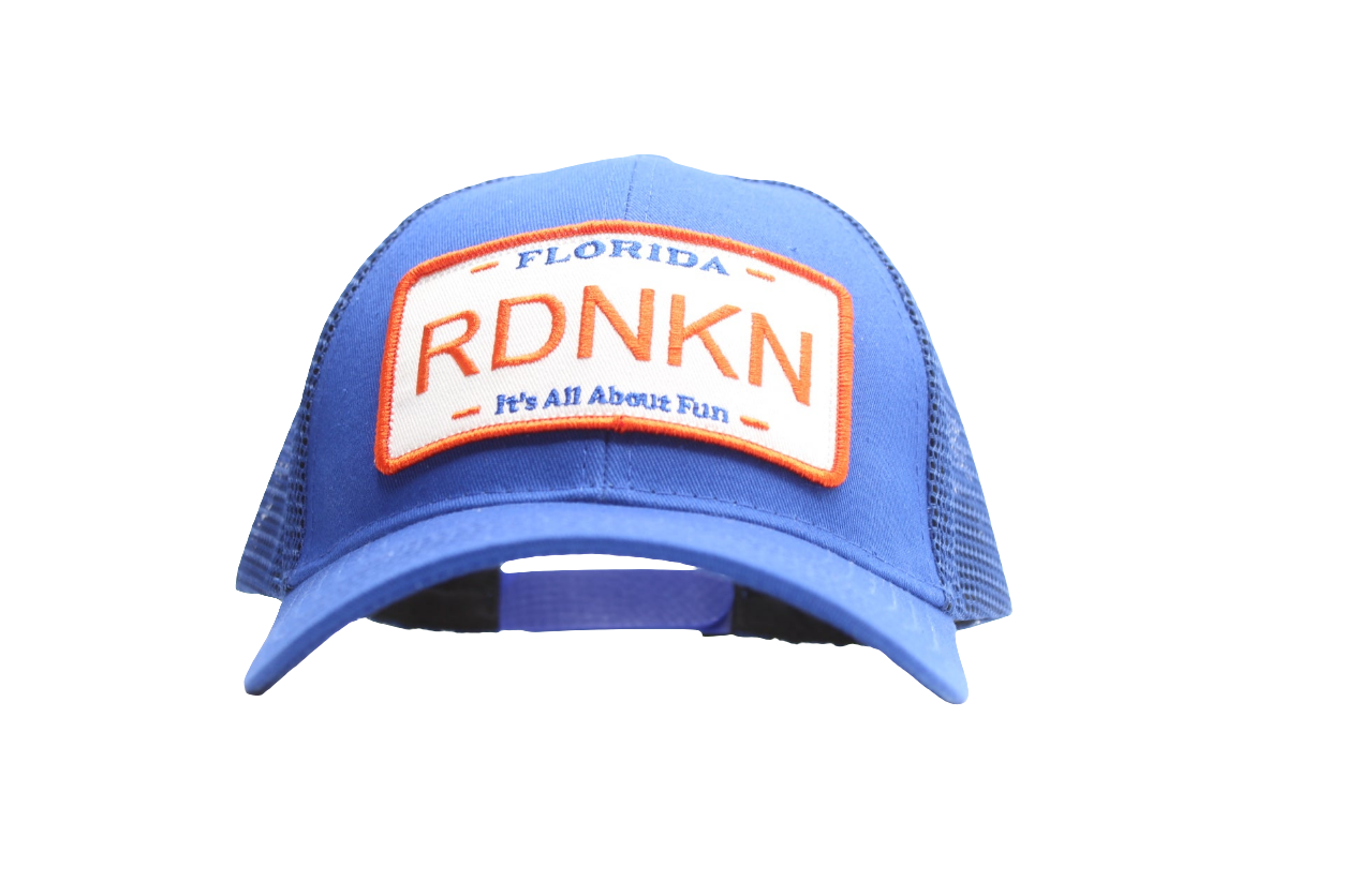 A Florida Mens and Womans Orange and Blue RDNKN Ball Cap