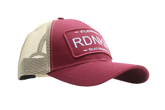 A Florida Mens and Wonens Gold and Garnet color RDNKN Ball Cap