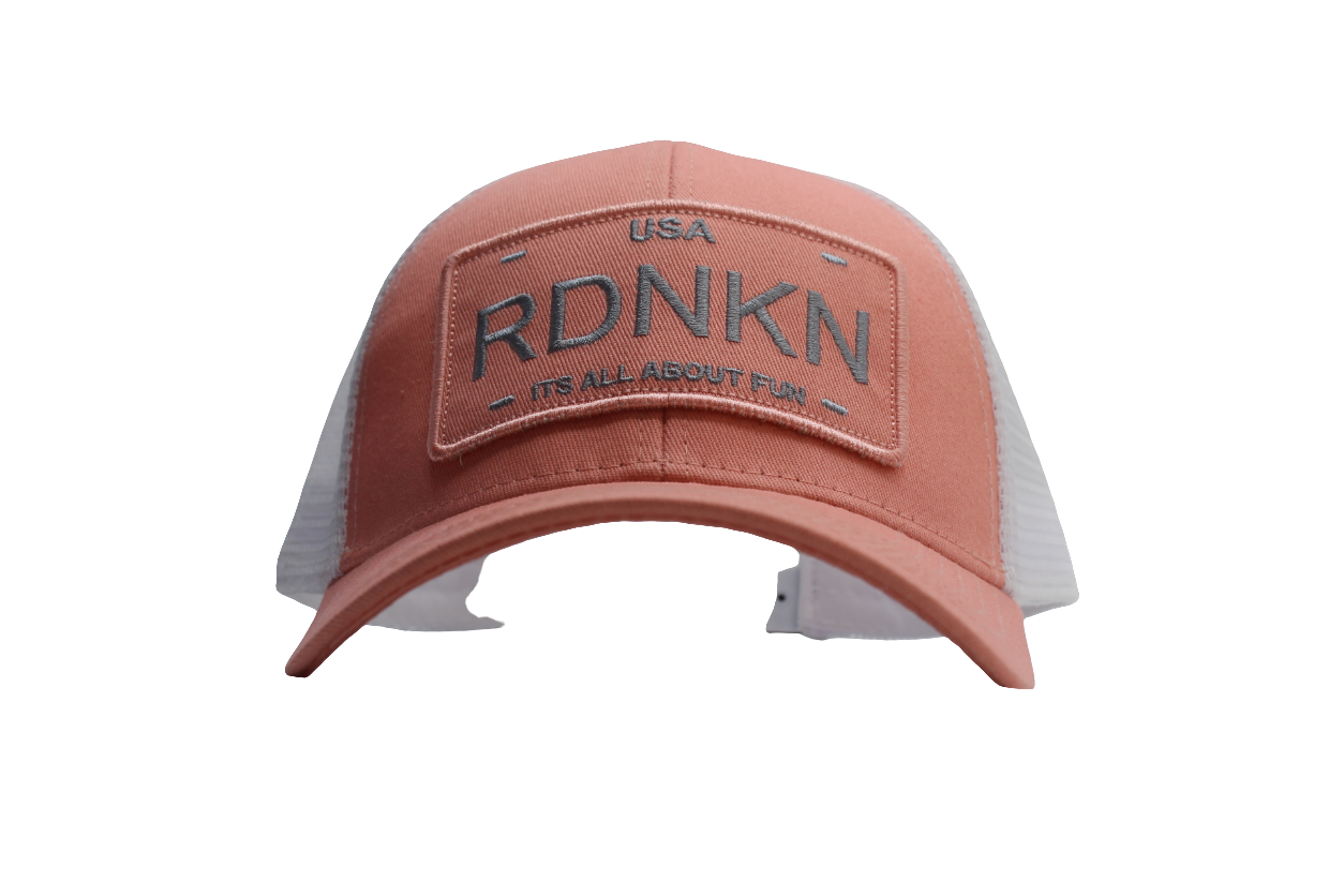 A RDNKN High Ponytail Mesh Snapback Hat  (Peach ))