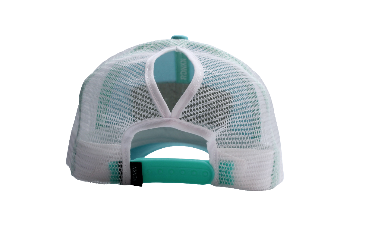 A Womens RDNKN High Ponytail Mesh Hat  (Teal)