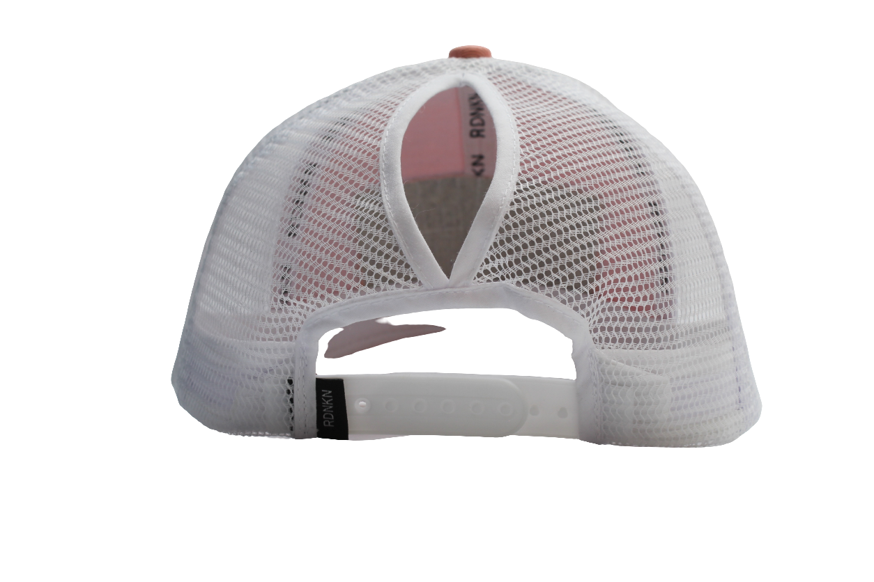 A RDNKN High Ponytail Mesh Snapback Hat  (Peach ))