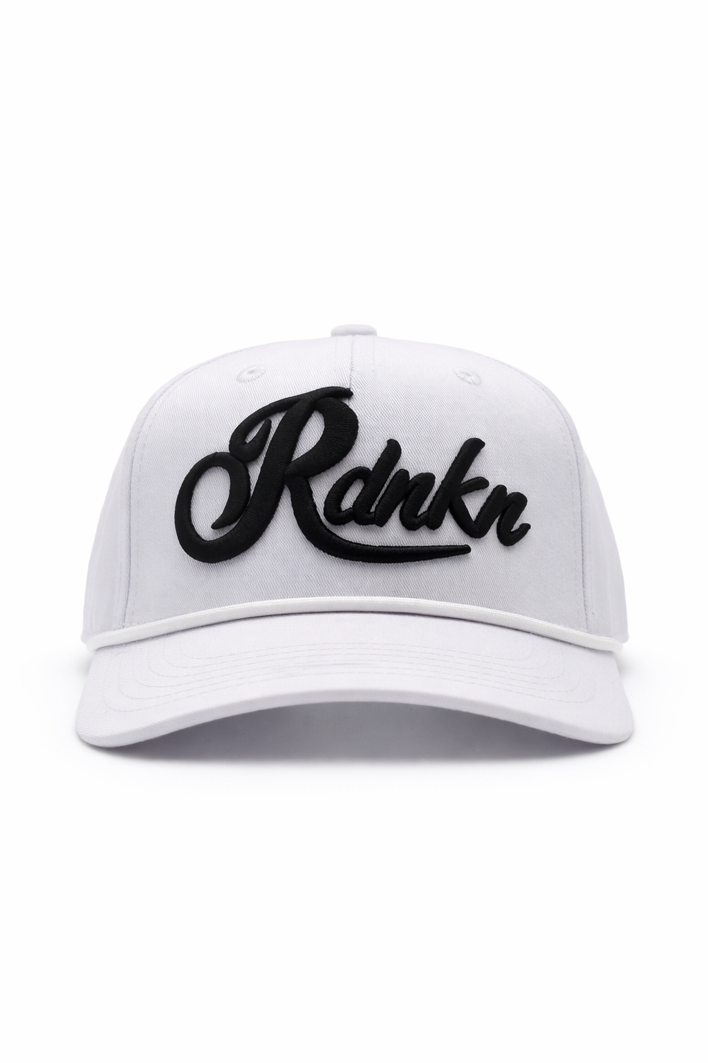 RDNKN Black on White Rope HAt
