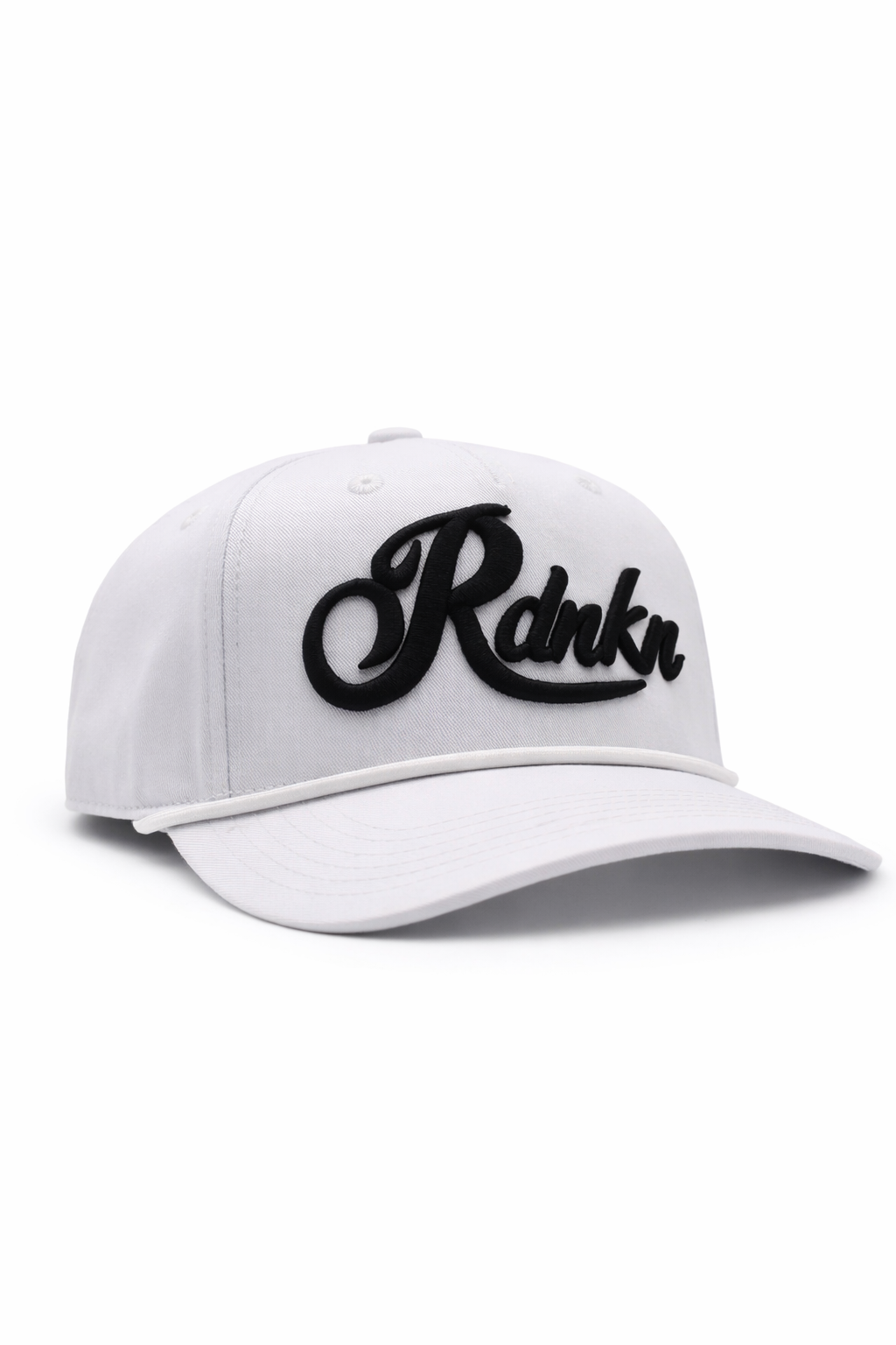 RDNKN Black on White Rope HAt