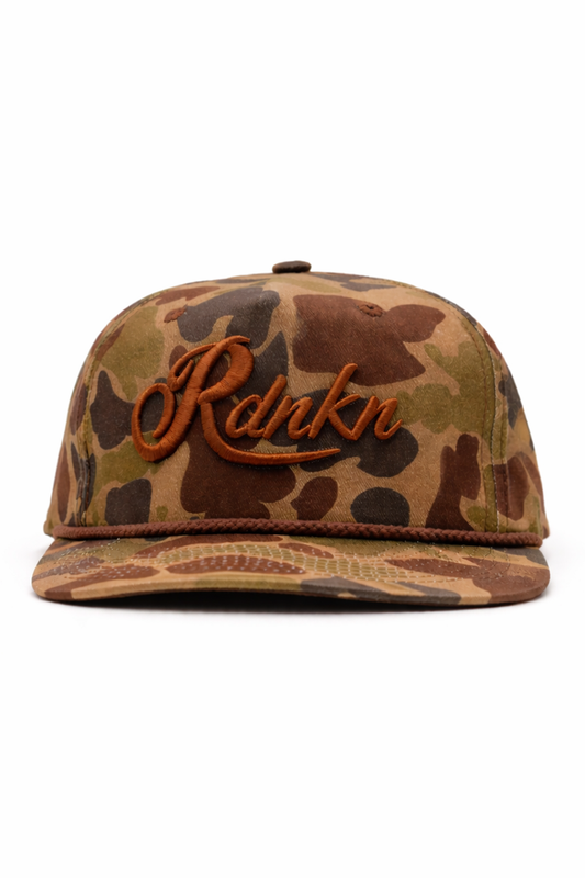 RDNKN Dark Brown Duck Camo Ballcap