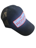 A RDNKN Mesh Snapback (black and orange )