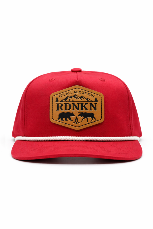 RDNKN Maroon Flat Brim Snapback