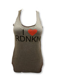 Womens I love RDNKN Racer Back Tank